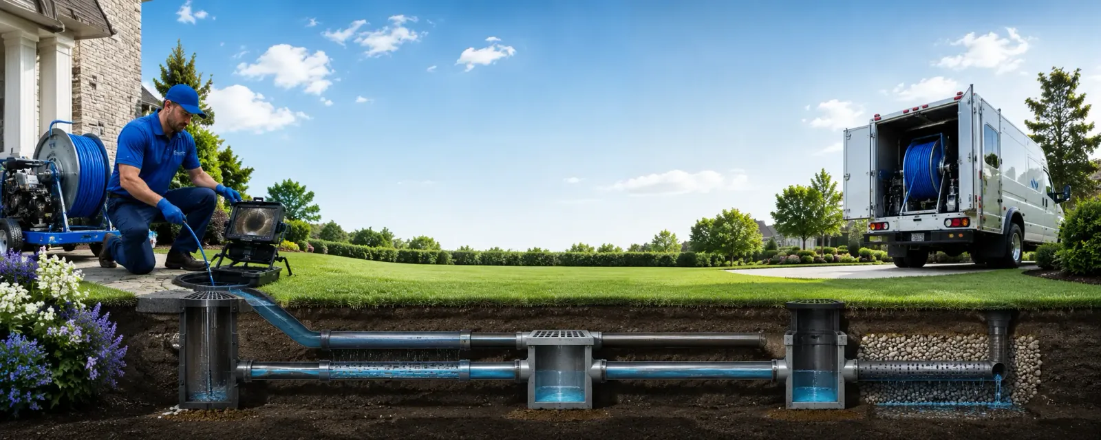 Outdoor drain cleaning information for Minden, IA